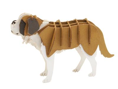 Modèle En Papier 3D - Chien Saint-Bernard