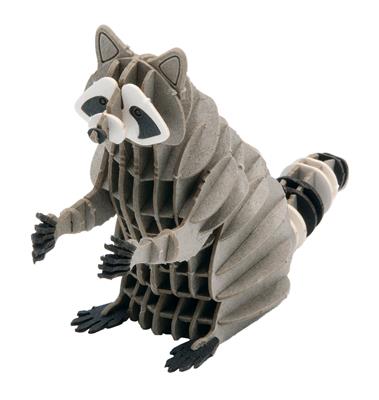 Modèle En Papier 3D - Raton Laveur