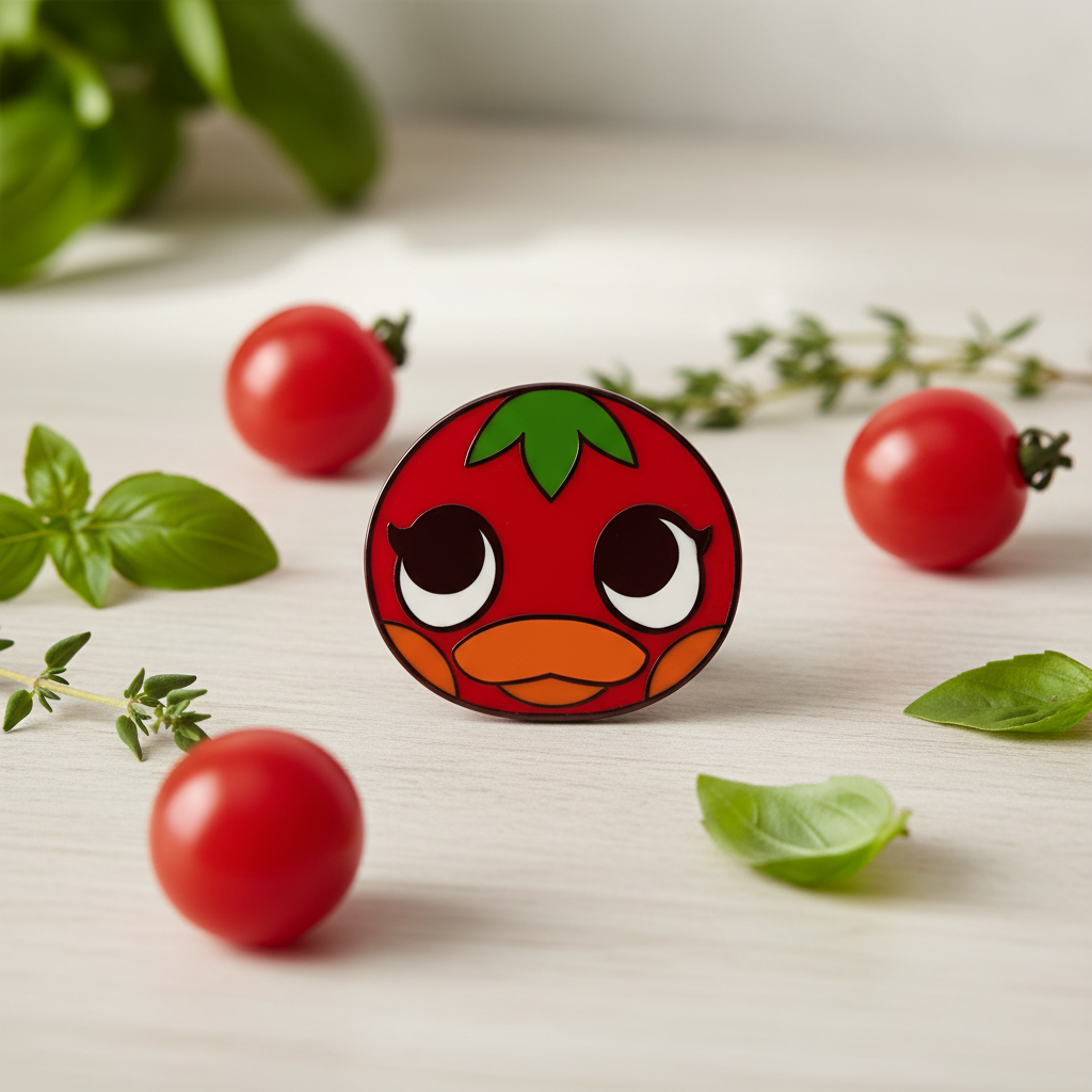 Pin's Canard Tomate