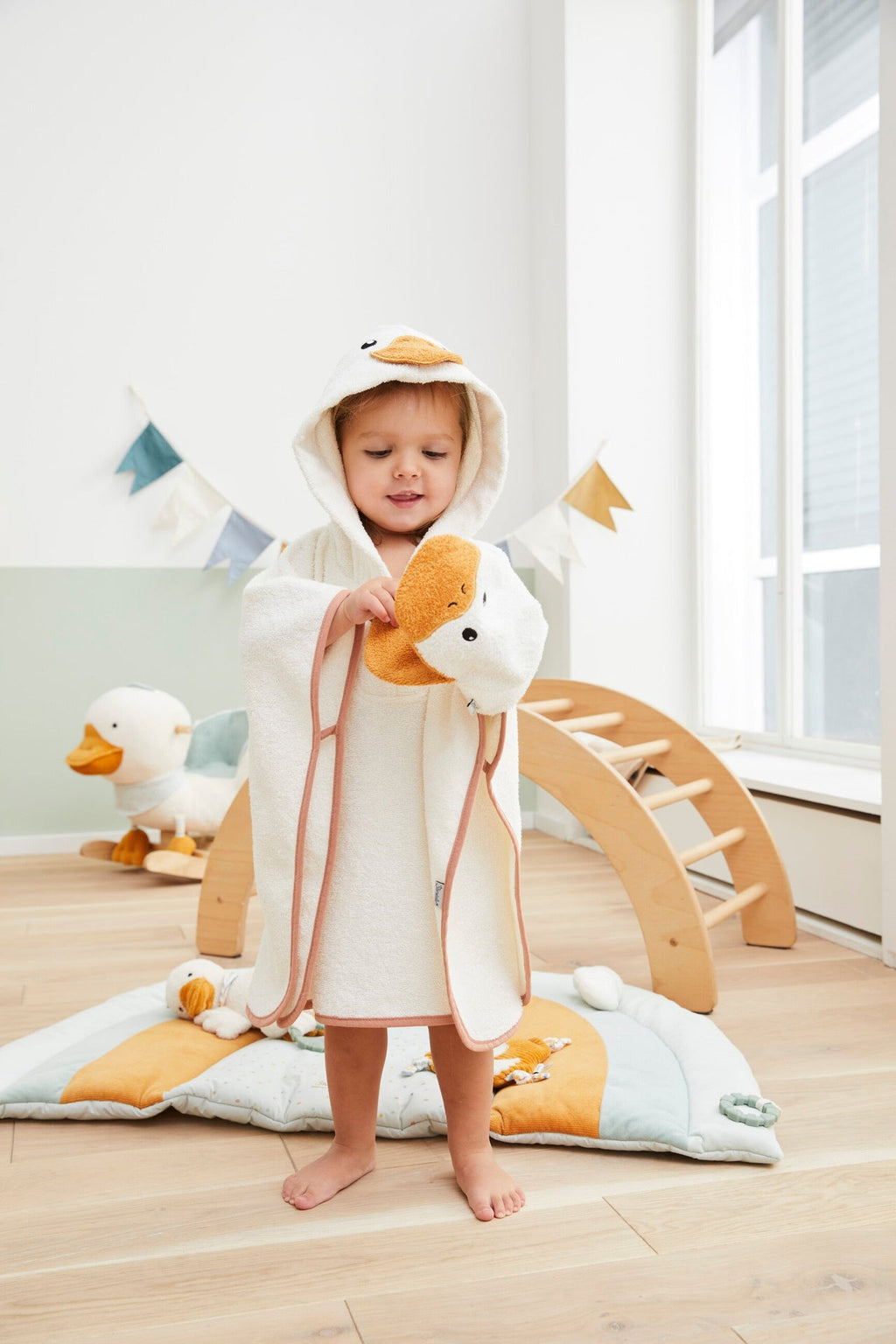 Poncho de bain enfant Canard Edda - 50 x 70 cm – vue 4