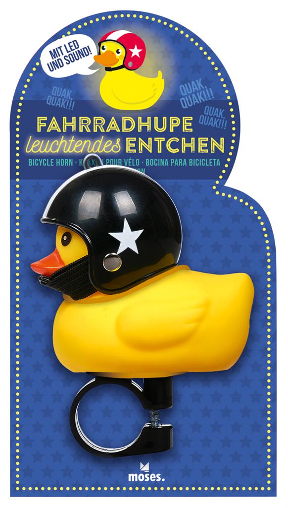 canard avec casque de moto moses