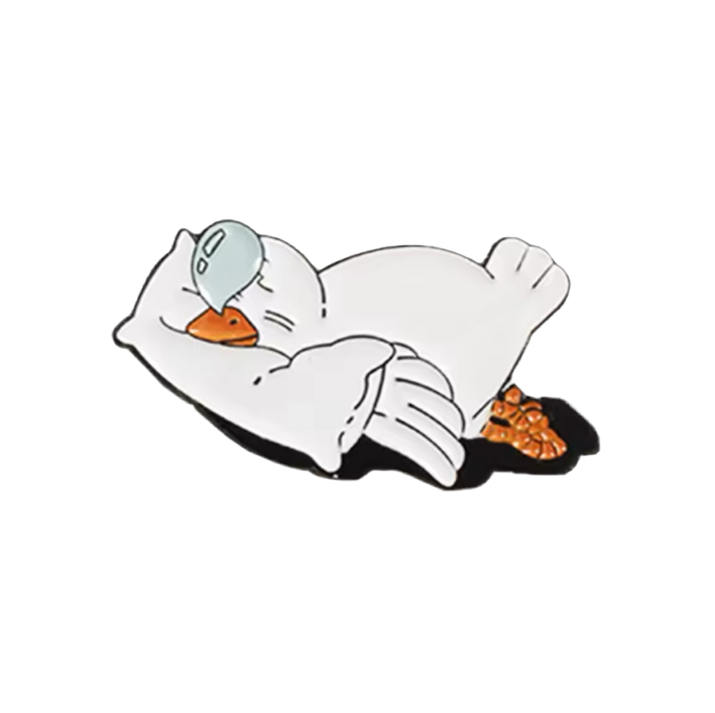 Pin's Canard Blanc Endormi