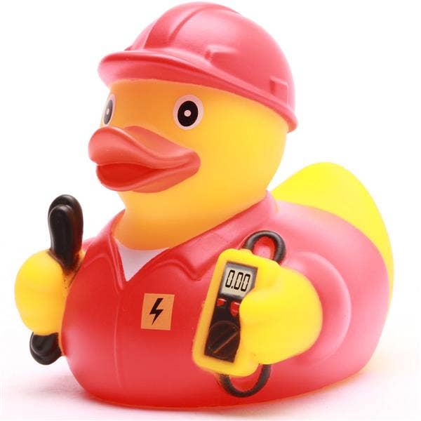 Elektriker-Ente - Rot