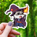 Autocollant Raton Laveur Sorcier TTRPG