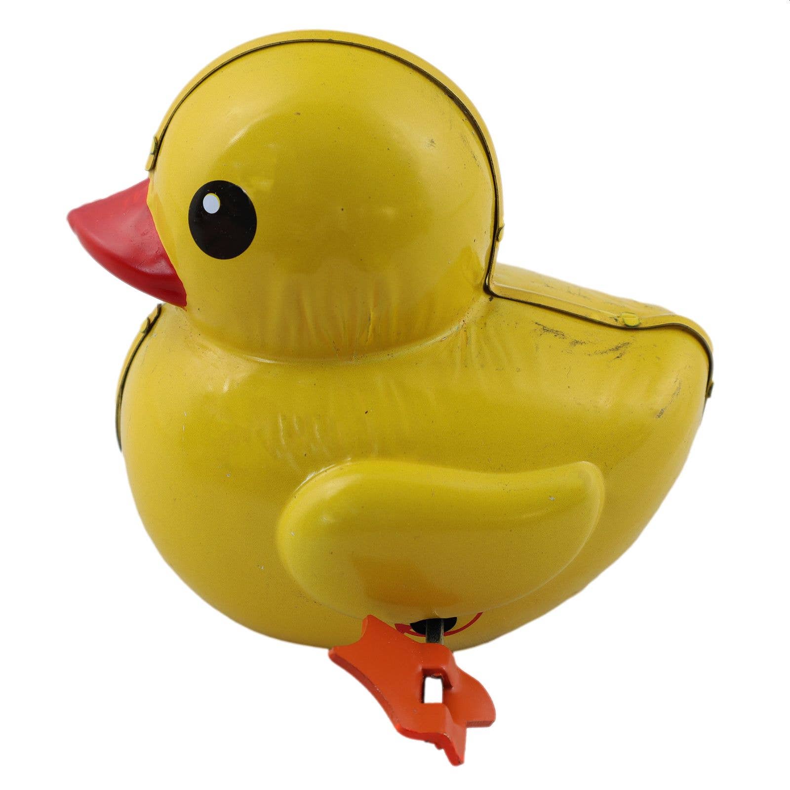 Canard à remonter en étain