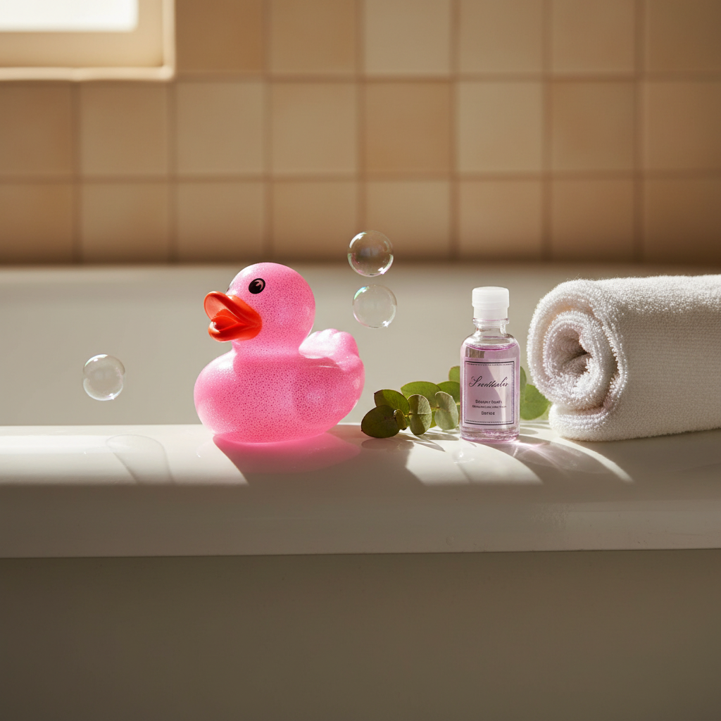 Mini Canard Pailleté - rose