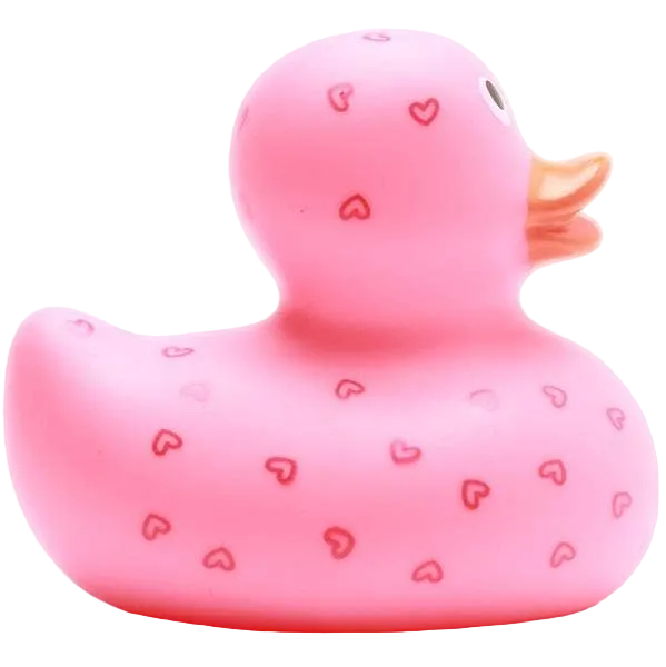 Canard Cœurs - rose