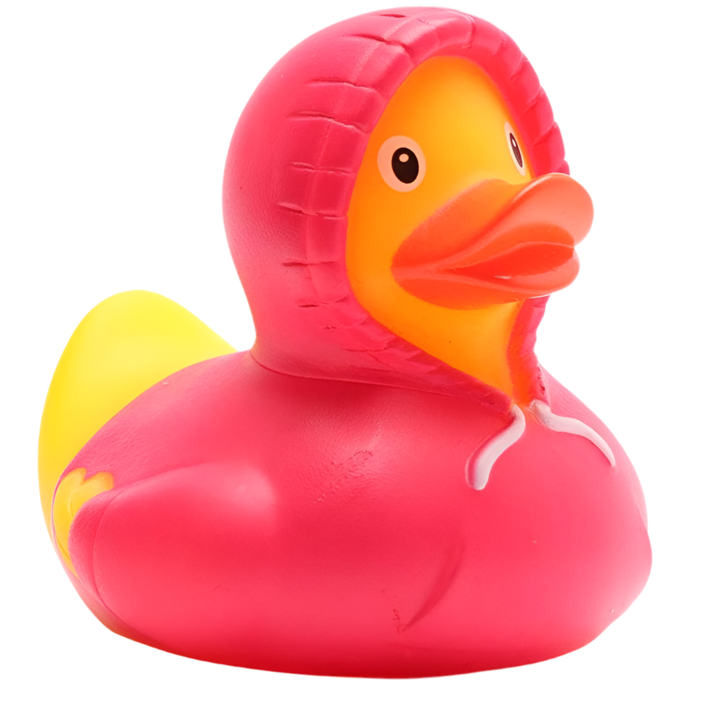 canard-sweat-a-capuche-rose-duckshop