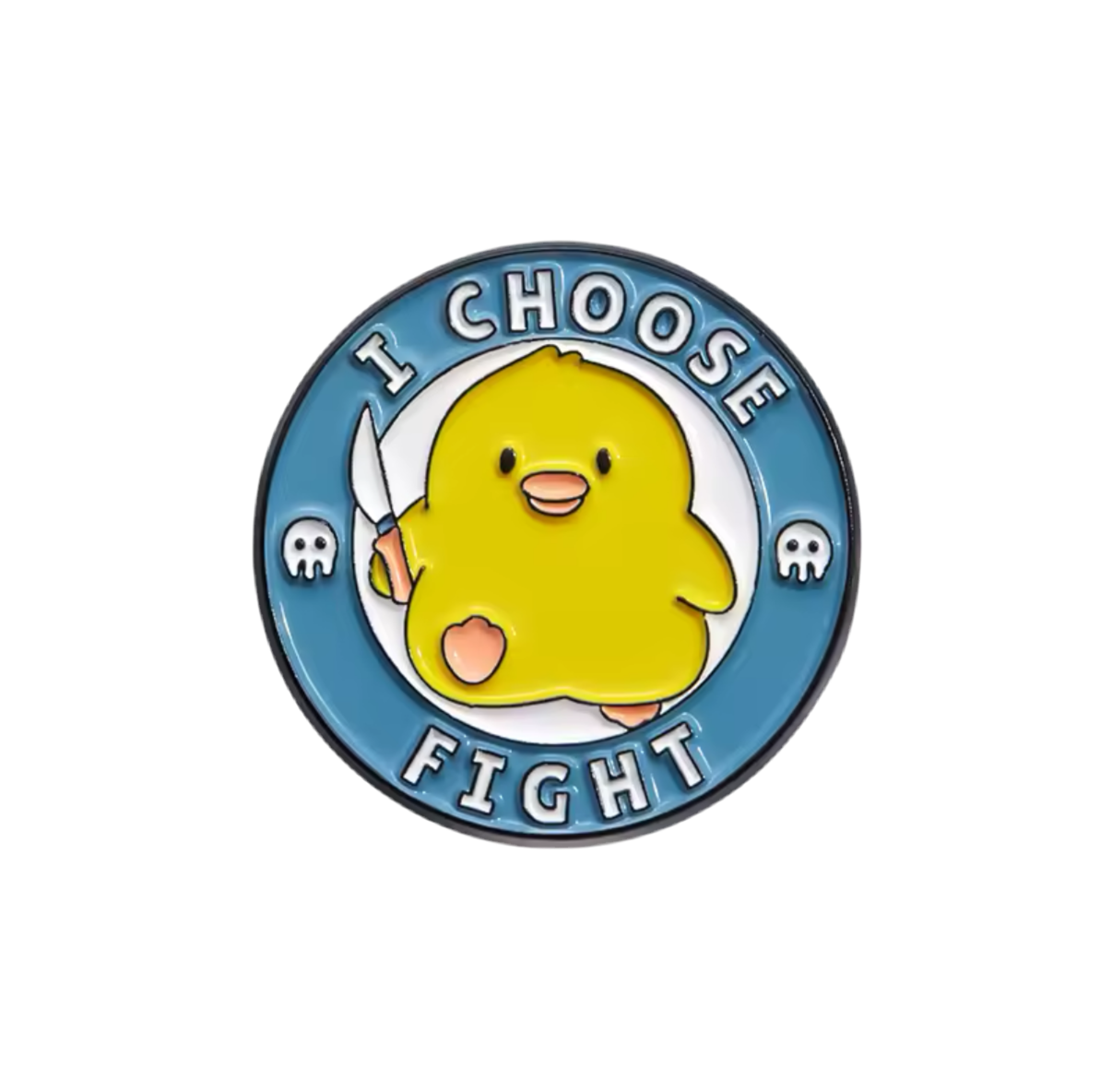 Pin's Canard Jaune "I choose Fight"