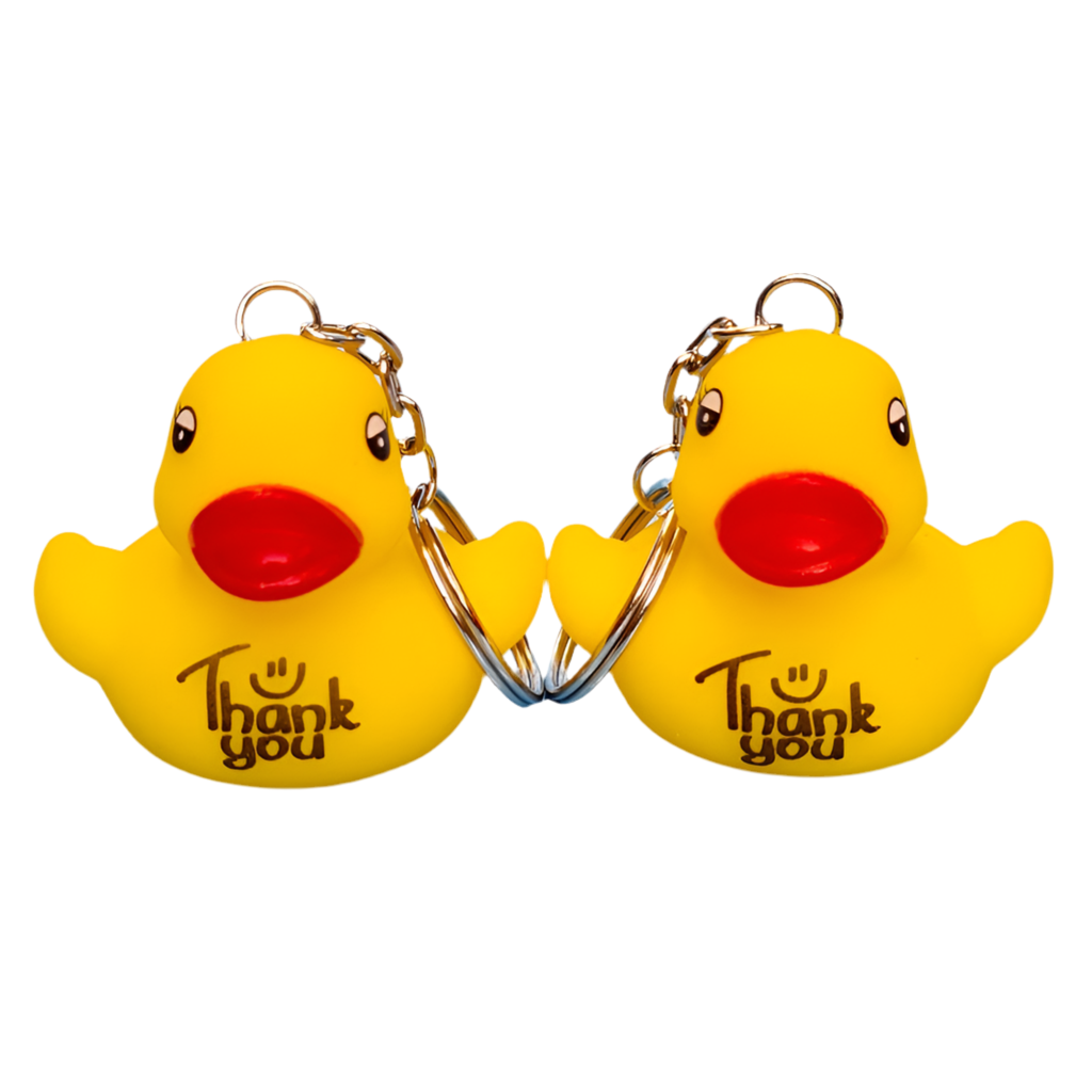 Porte-Clés Canard Jaune Thank You