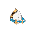 Pin's Canard Blanc "Courage"