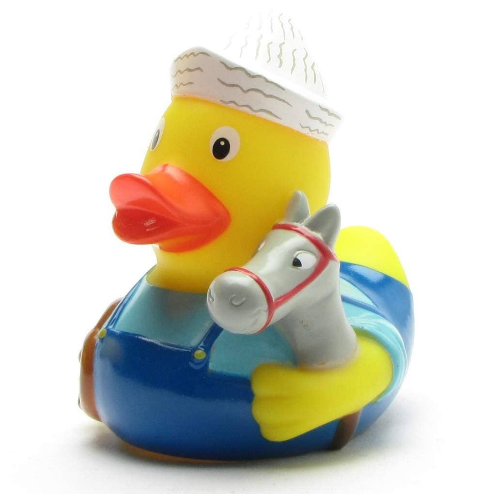 Ente, Kind, Pferd, Stock