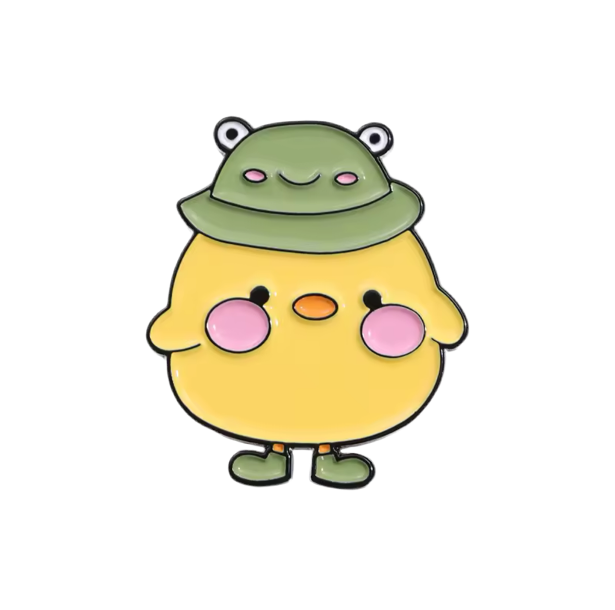 Pin's Canard Jaune en Tenue Grenouille