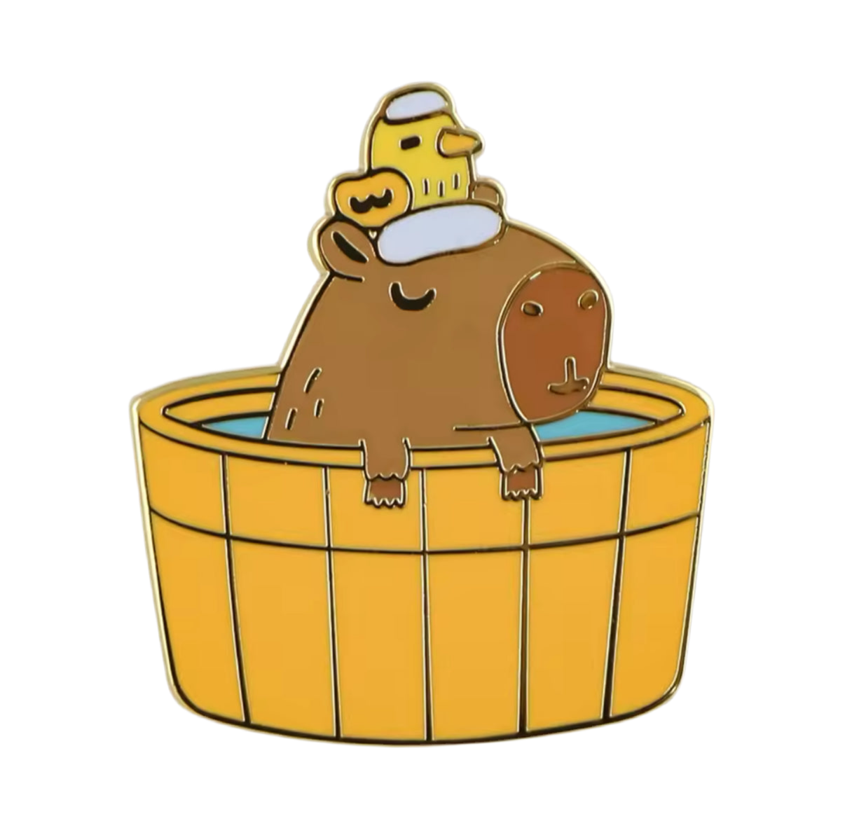Pin's Capybara dans son Bain