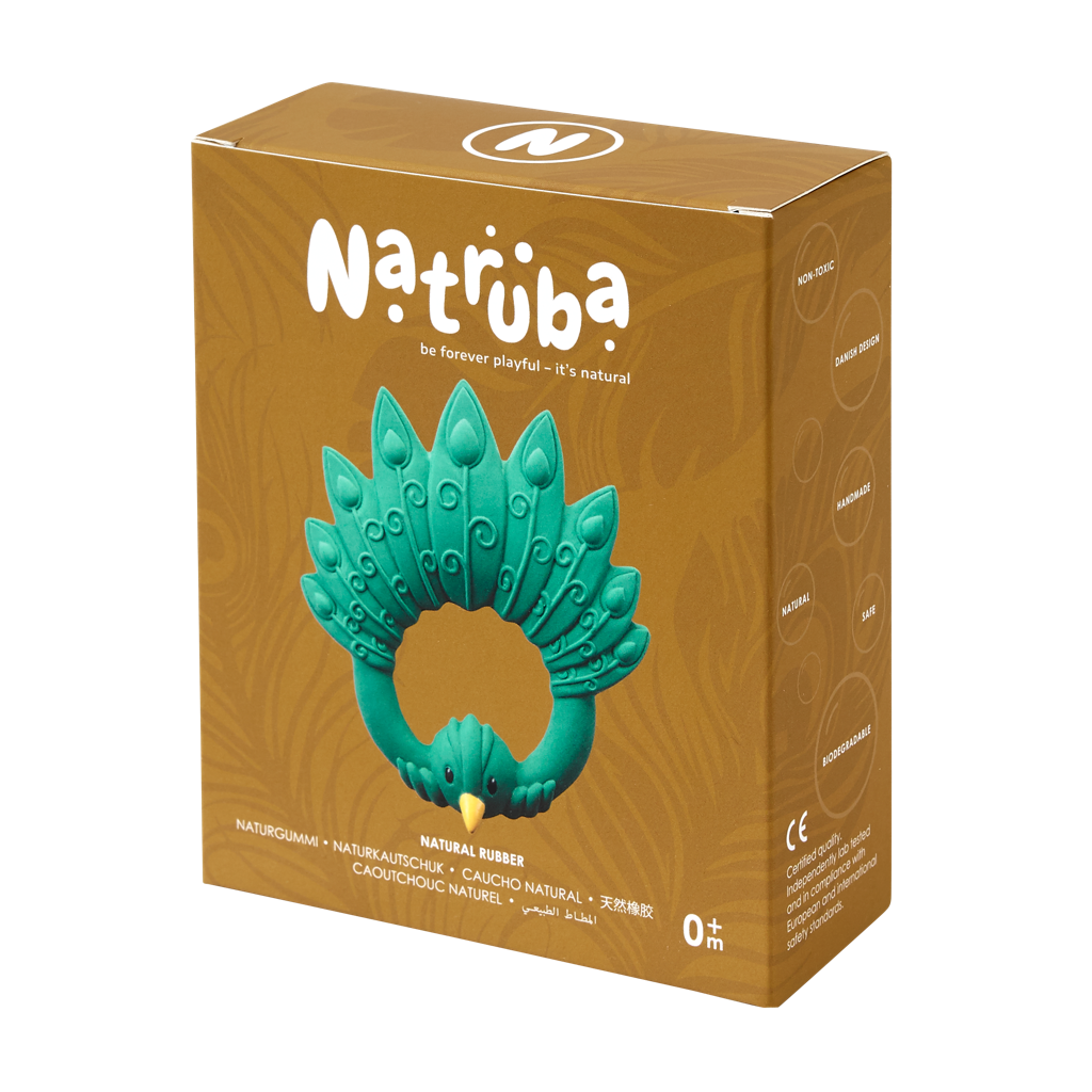 Anneau de Dentition Paon Vert