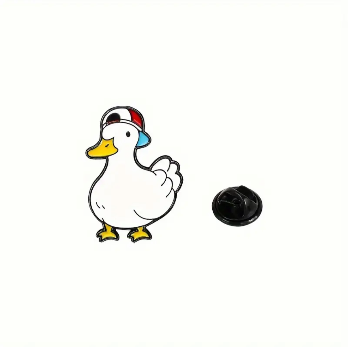 White Duck Cap Pin