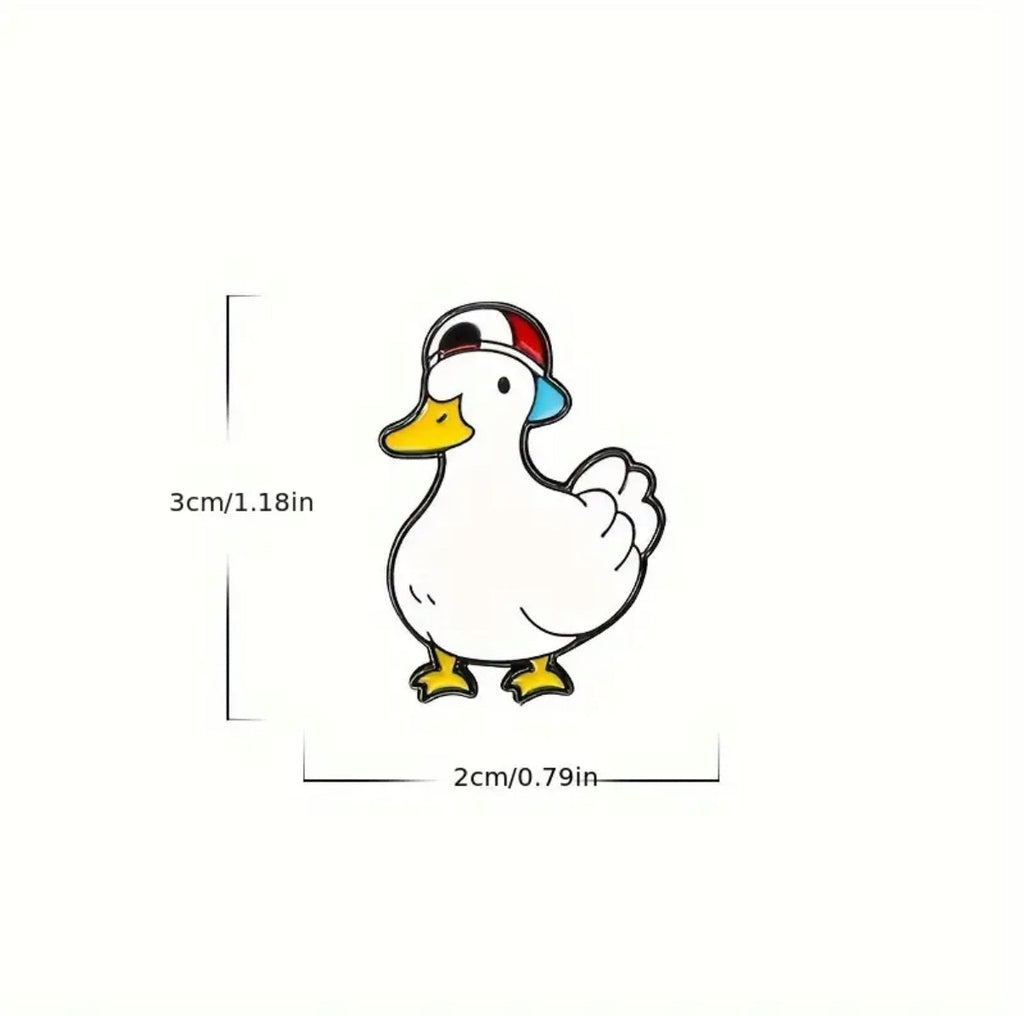 Pin's Canard Blanc Casquette