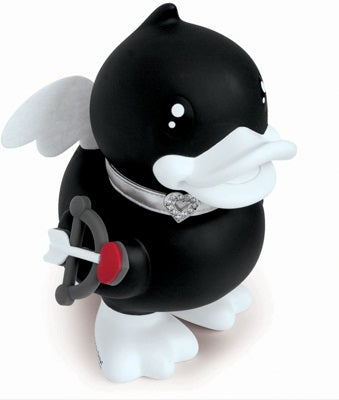 Tirelire Canard Noir Cupidon