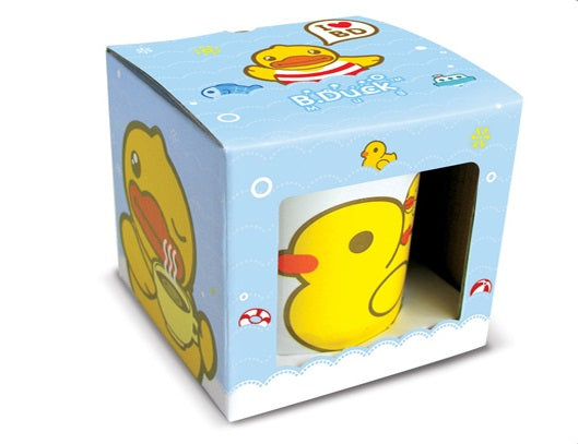 Жълта халба с патица