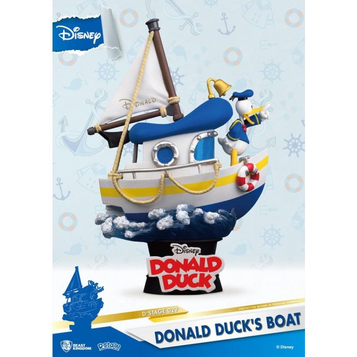 diorama d stage le bateau de donald duck
