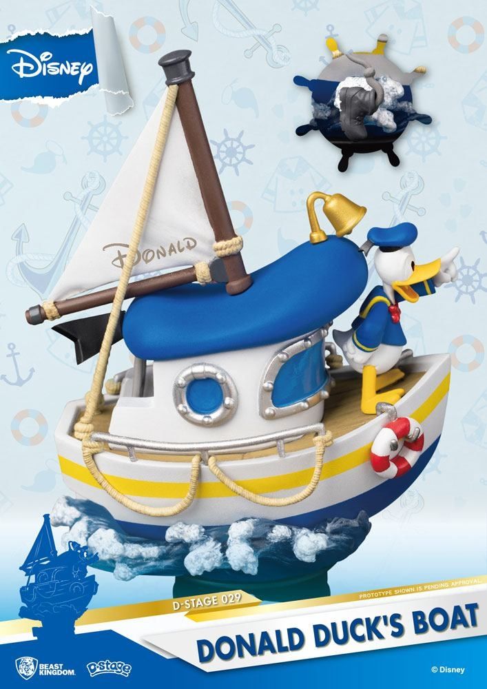 diorama d stage le bateau de donald duck