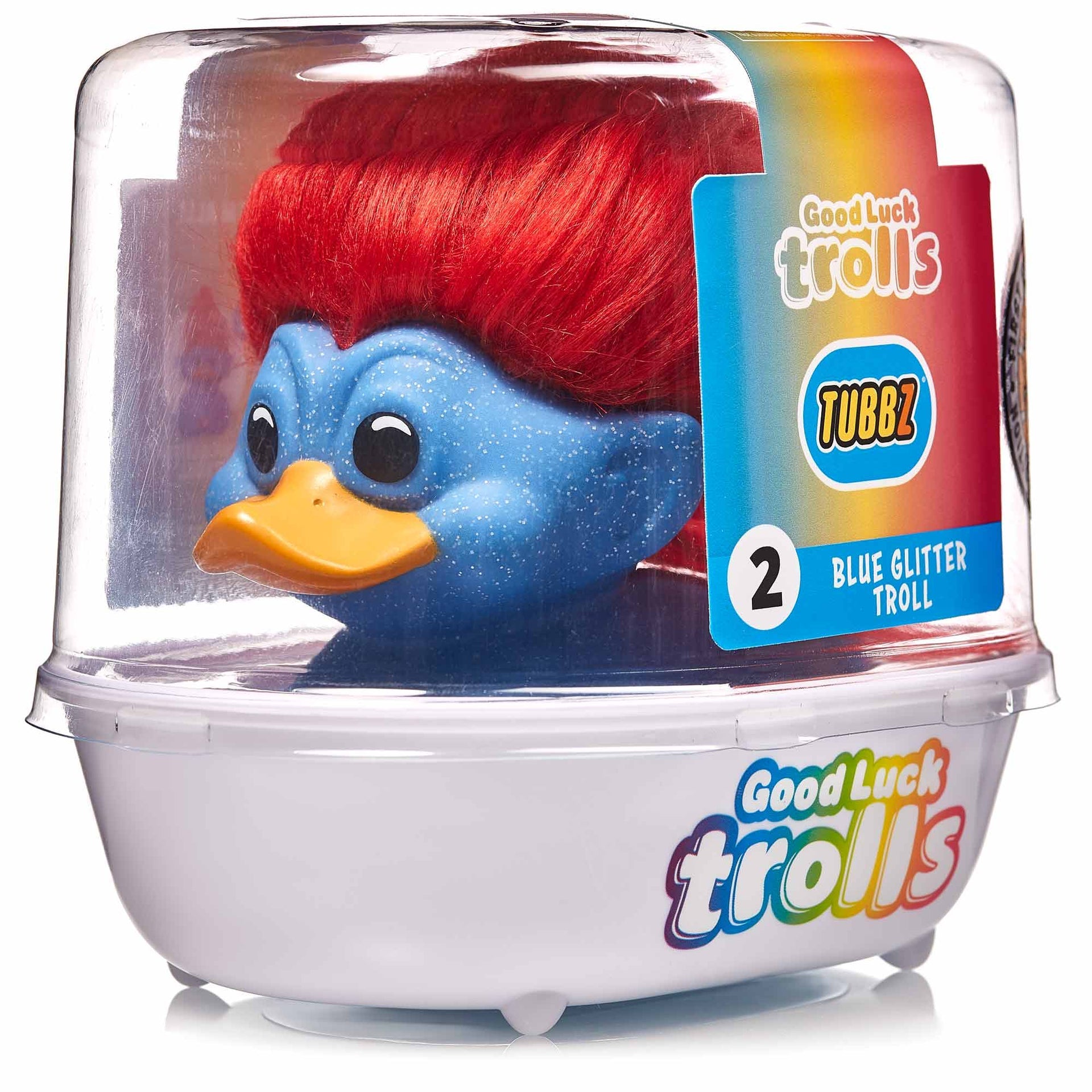 Canard Good Luck Trolls: Glitter Troll TUBBZ (First Edition)