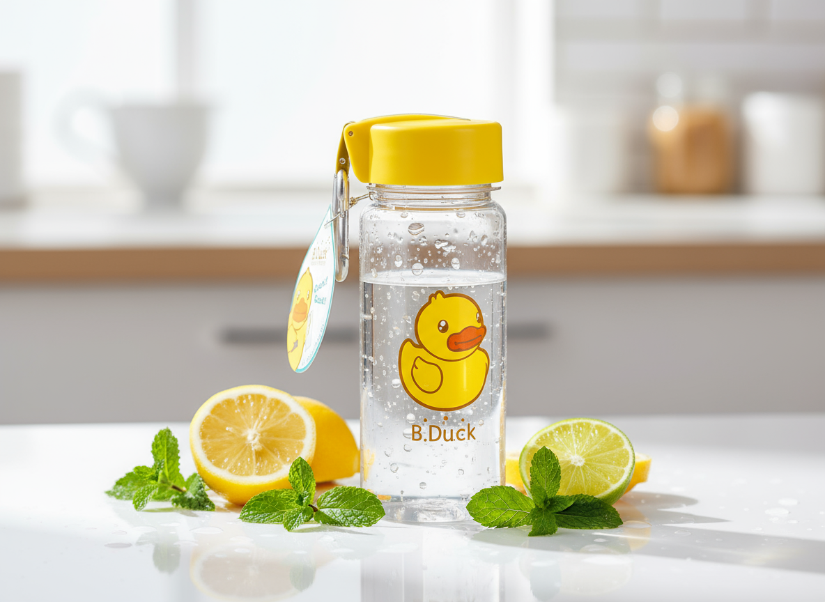 Жълта бутилка с патица