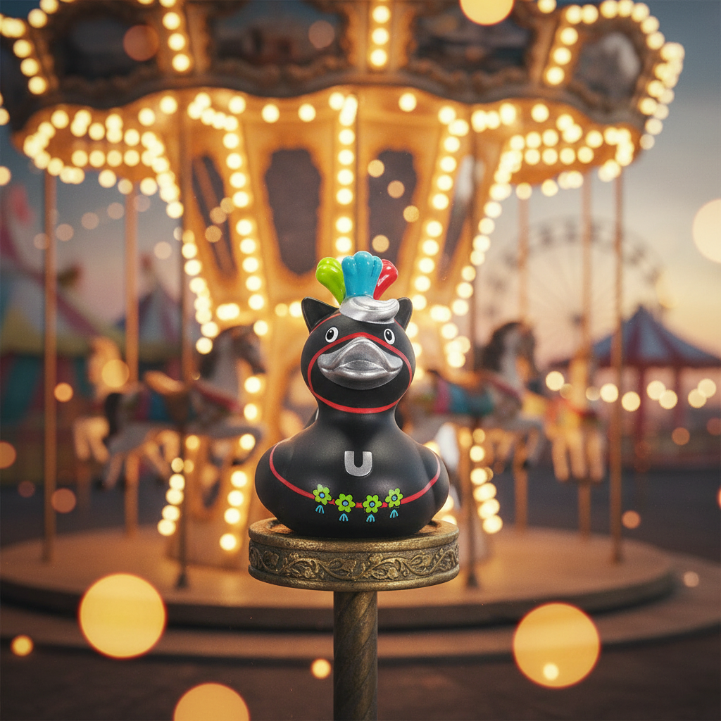 Karussell-Pferdeente