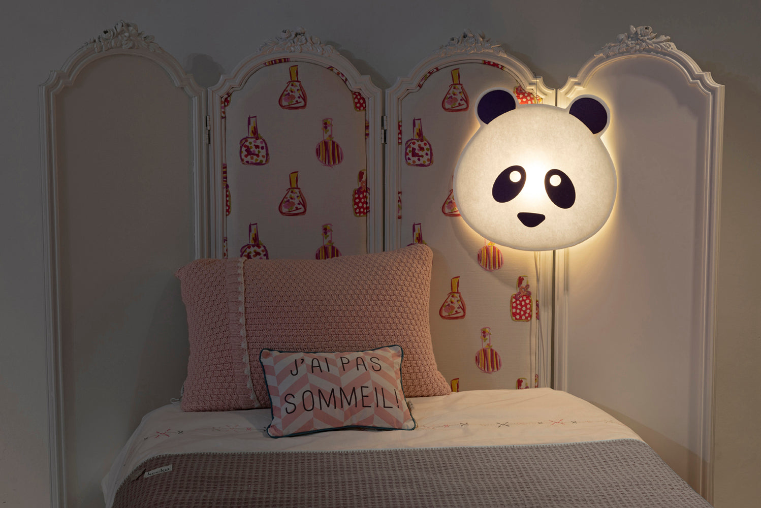 Applique Soft Light Masque Panda