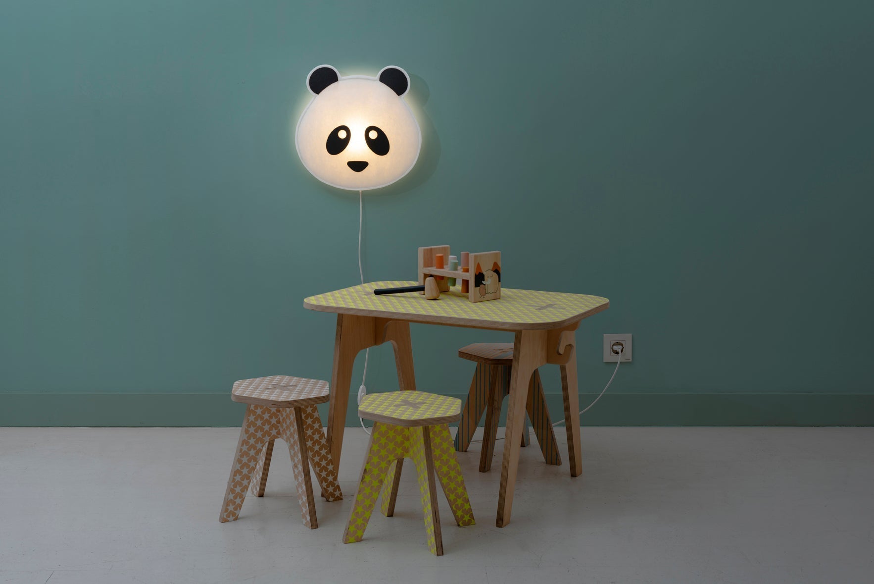 Applique Soft Light Masque Panda