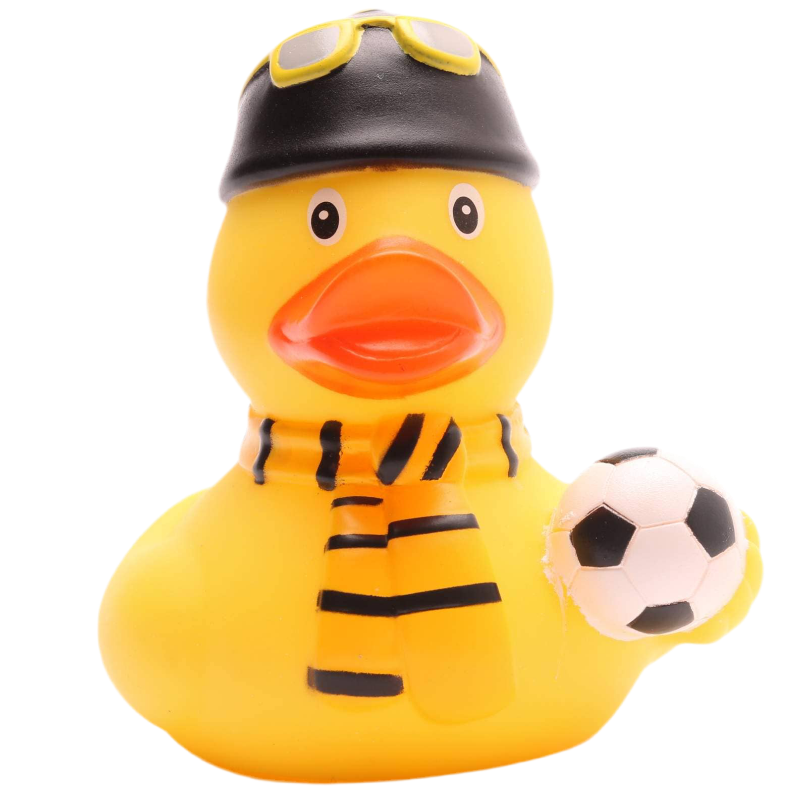 canard supporter de foot jaune et noir factotum