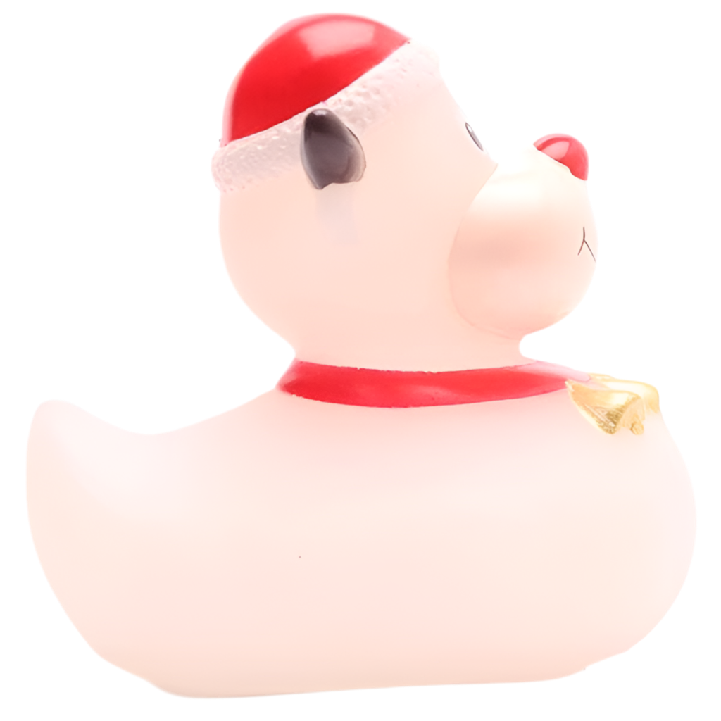 Weiße Weihnachtsrentier-Ente