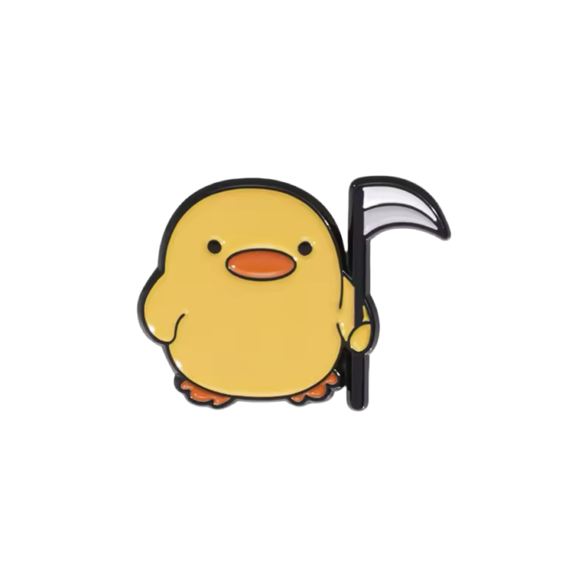 Pin's Canard Jaune avec Faux