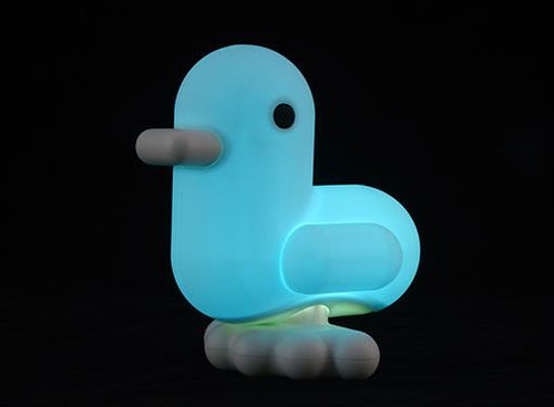 Luce di anatra blu pastello