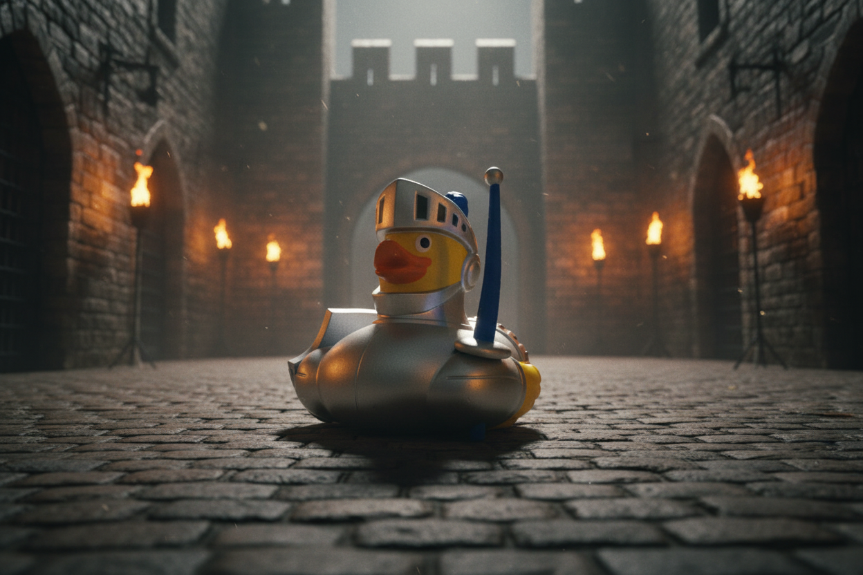 Duck Knight Blue Jouet