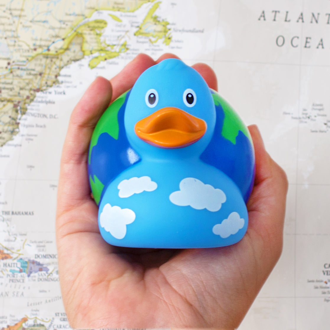 Terrestrial globe duck