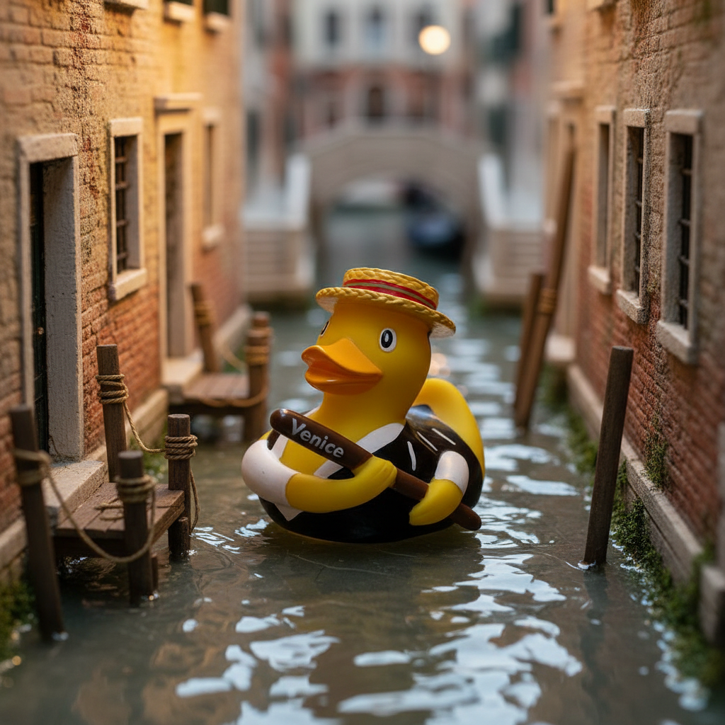 Gondolier duck Venice