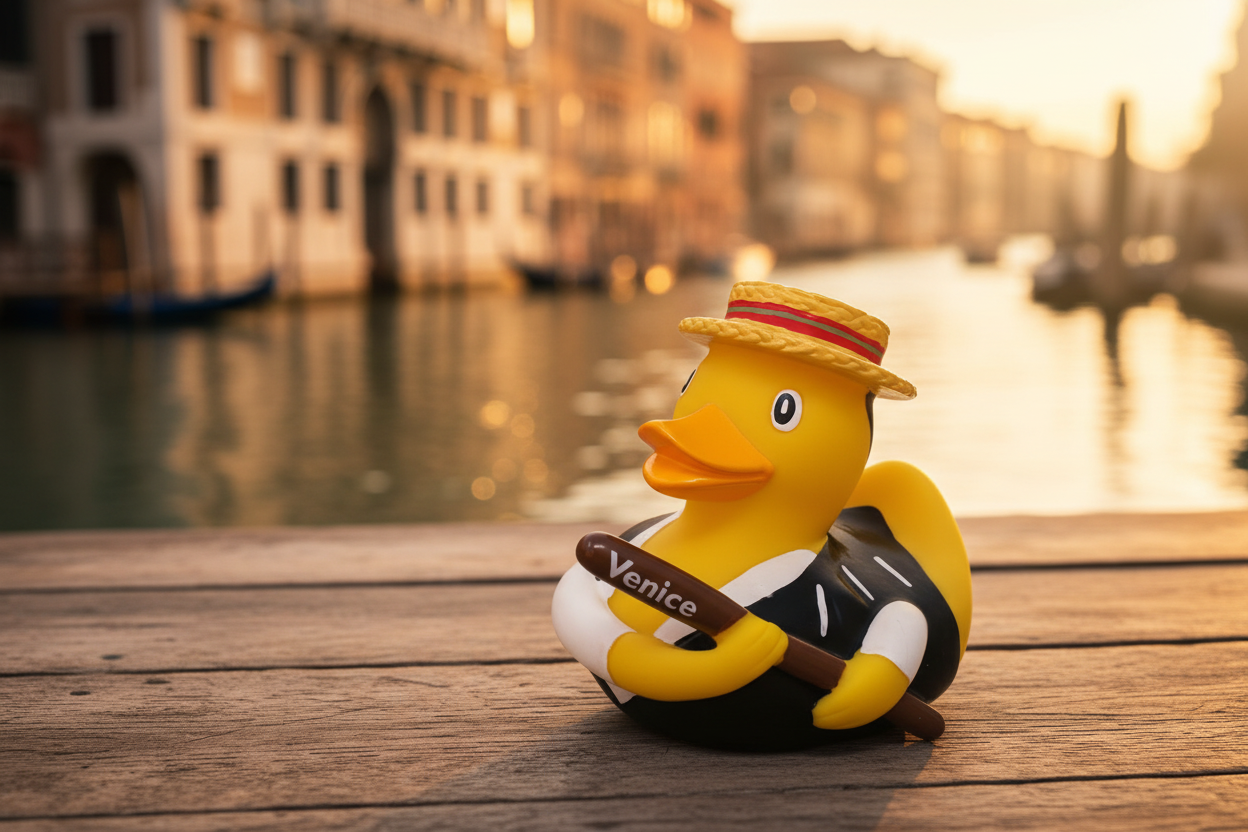 Gondolier duck Venice
