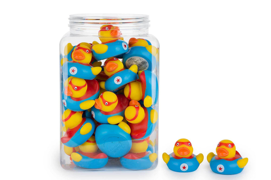 Pato de baño de superhéroe