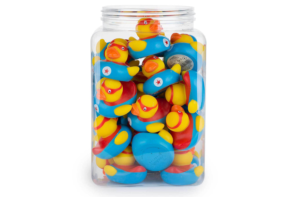 Pato de baño de superhéroe
