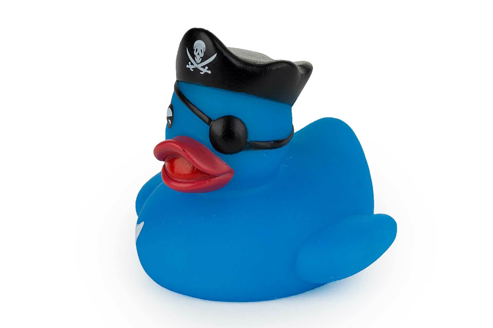 Pato de banho de pirata azul