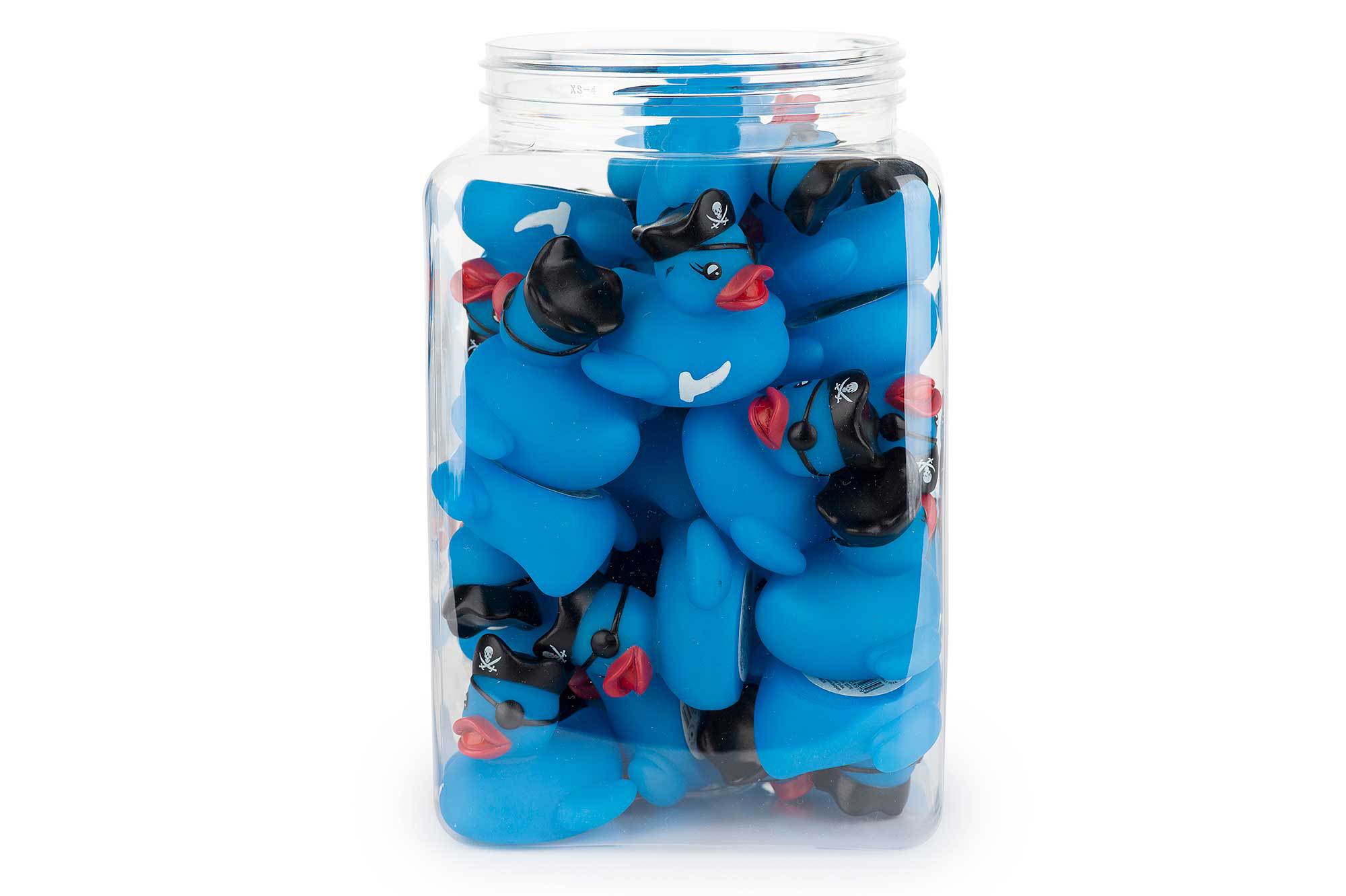 Pato de banho de pirata azul