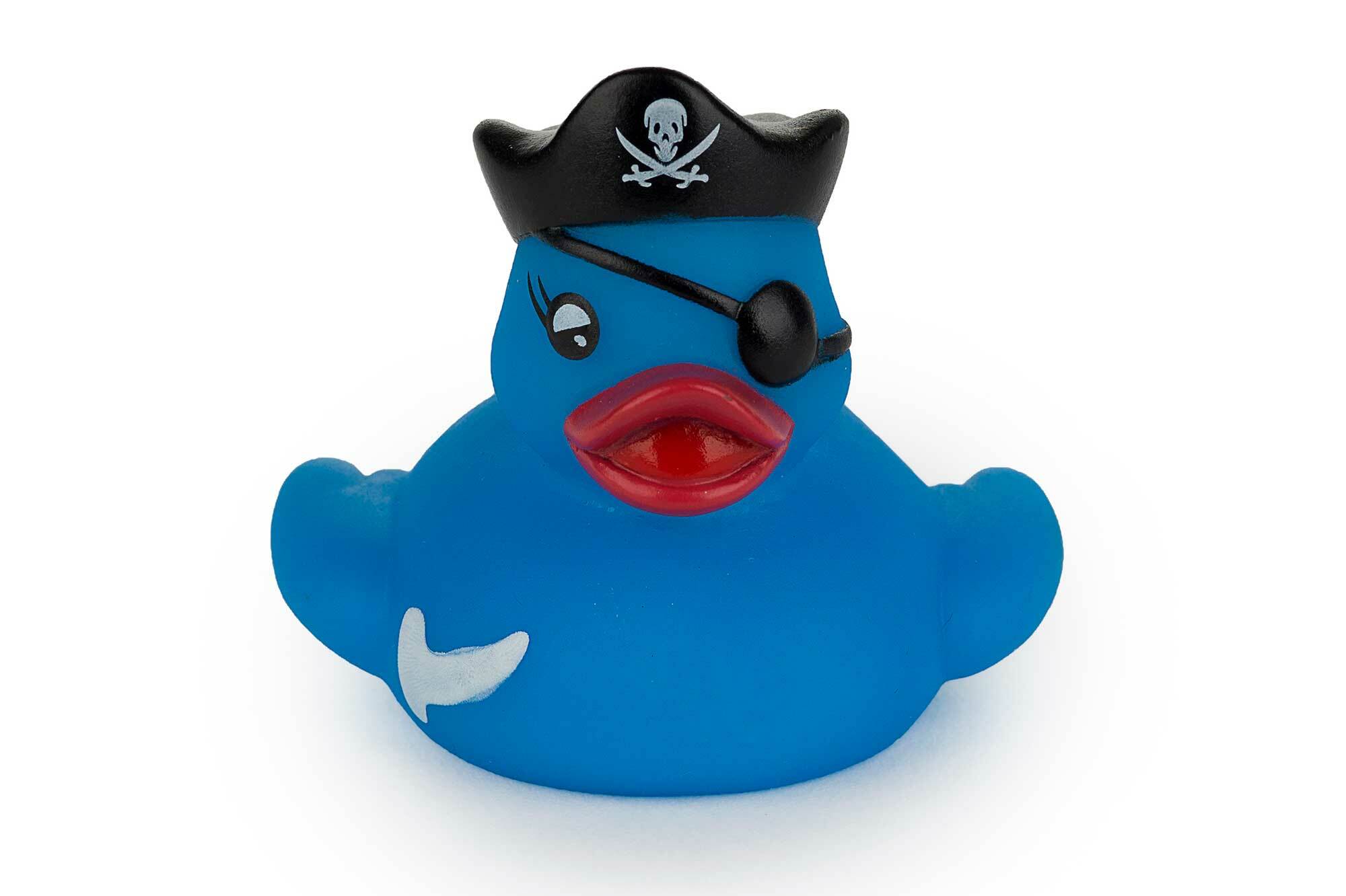 Pato de banho de pirata azul