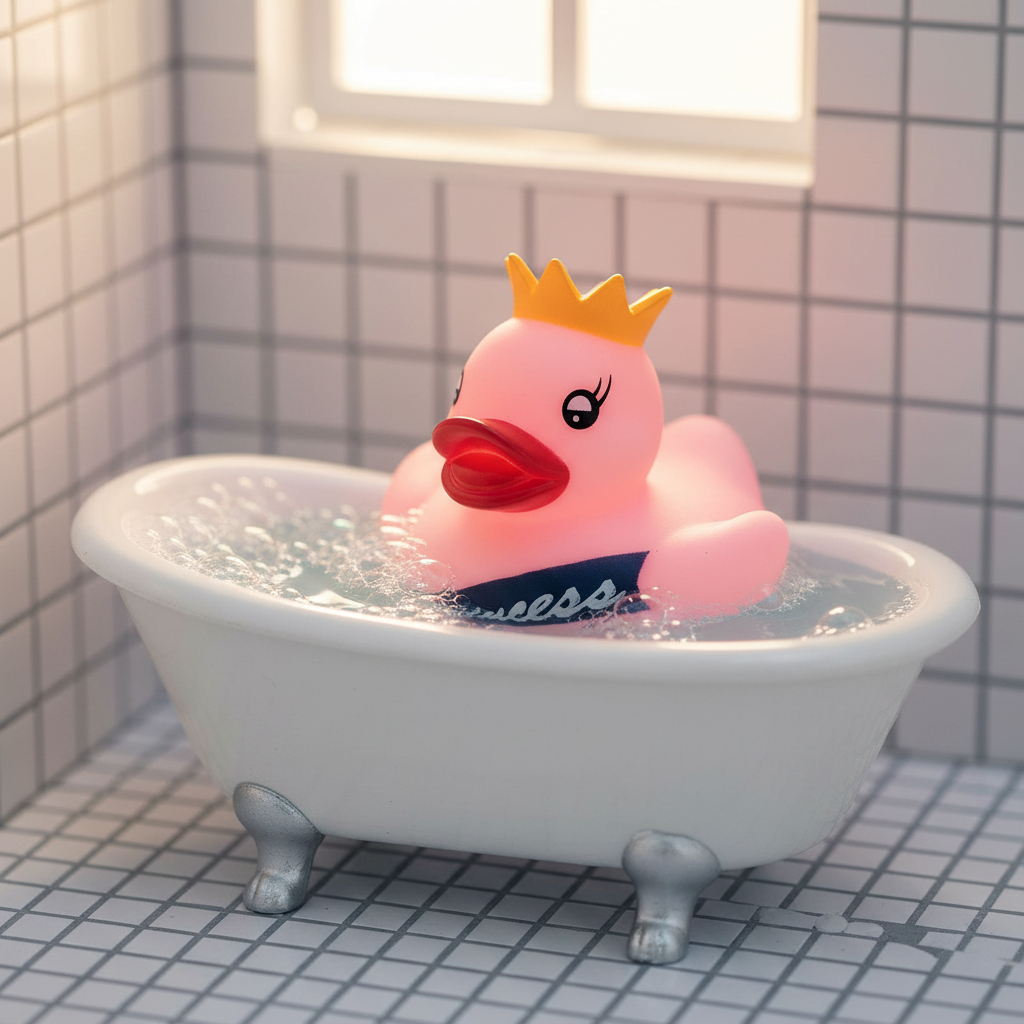 Pato de banho de princesa