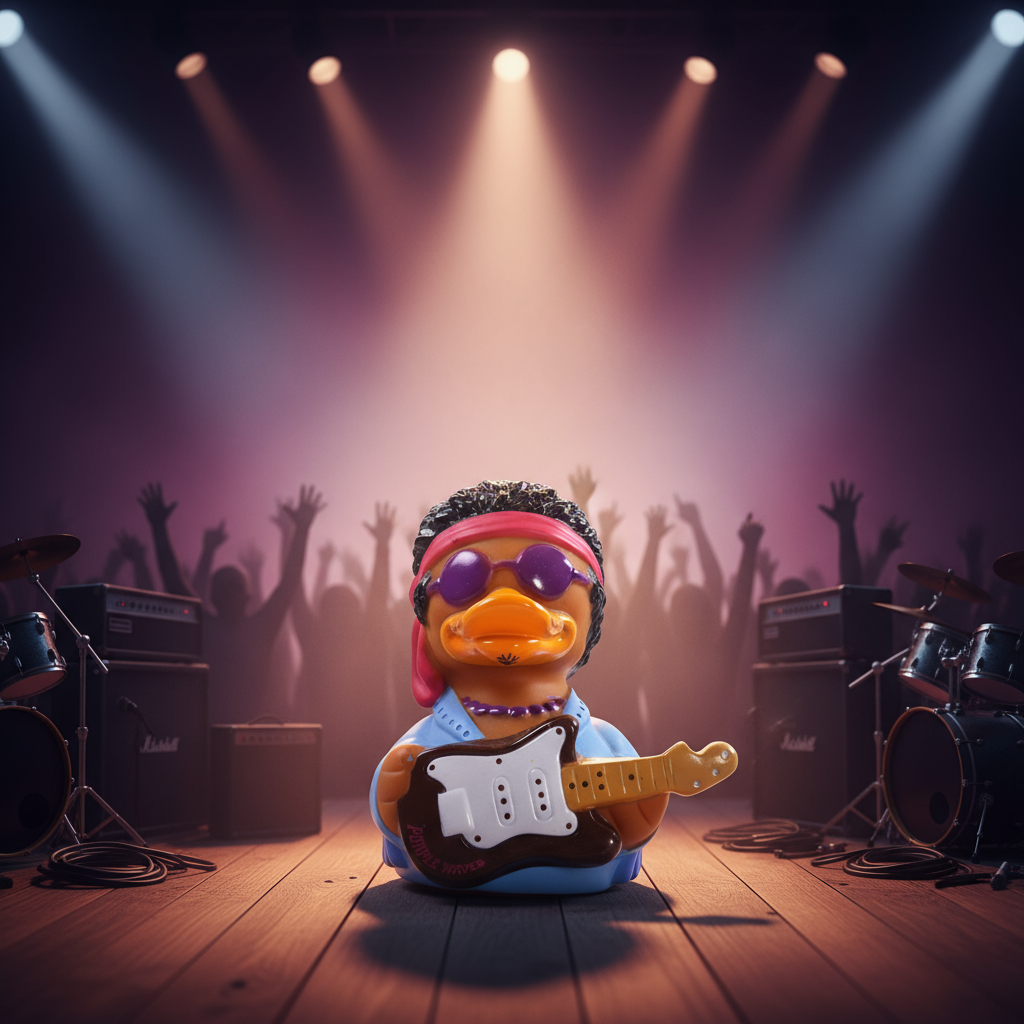 Fialové vlny kachna