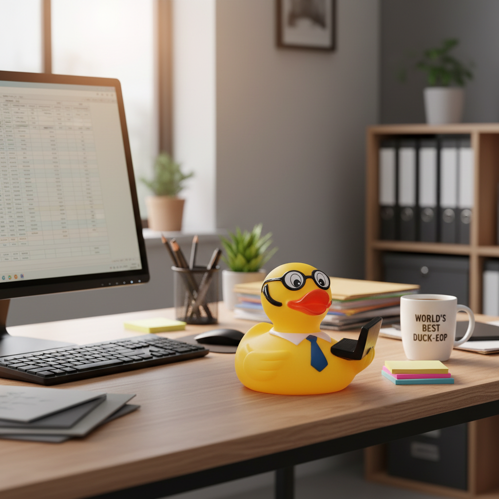 Computer duck.