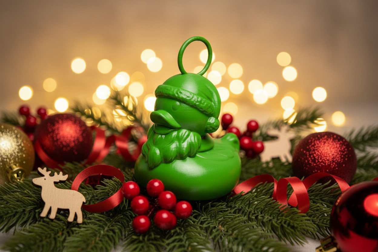 Canard Père Noël de Pêche aux Canards