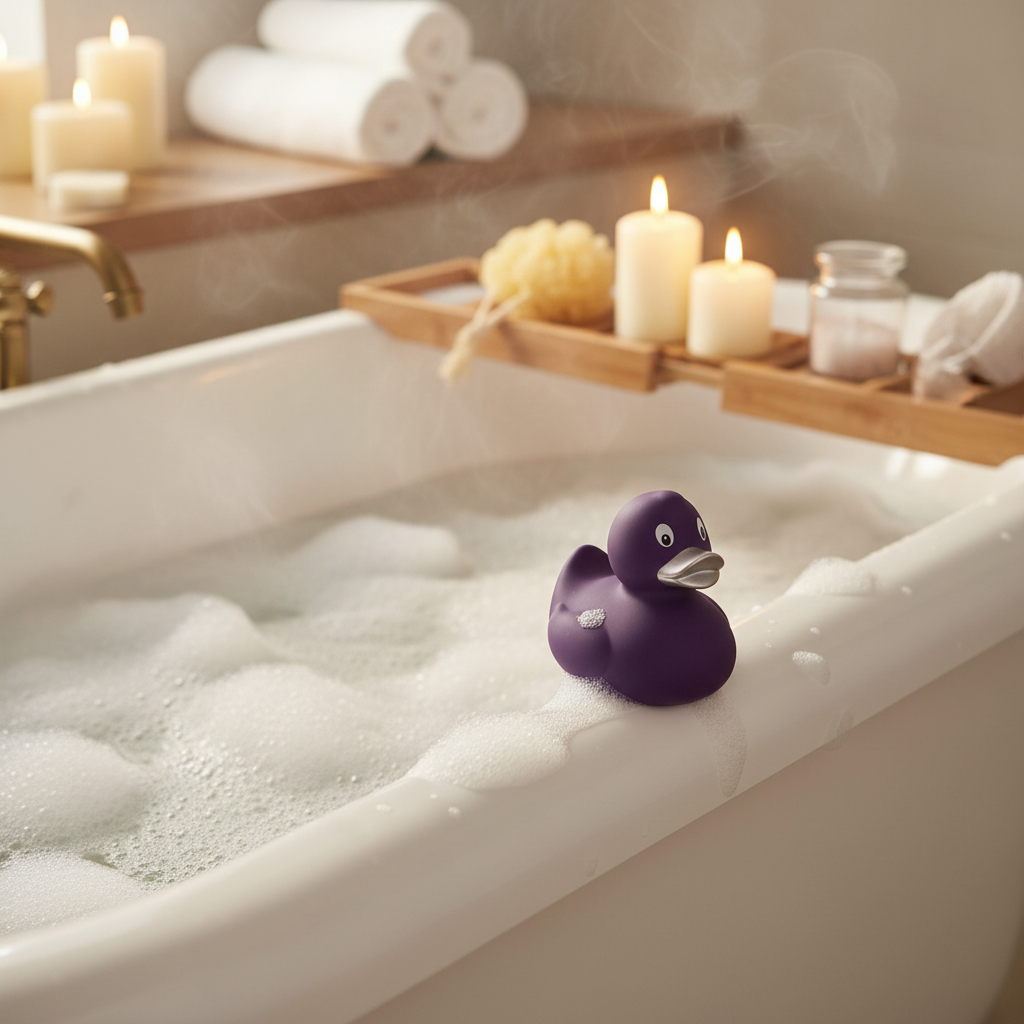 Originele paarse eend