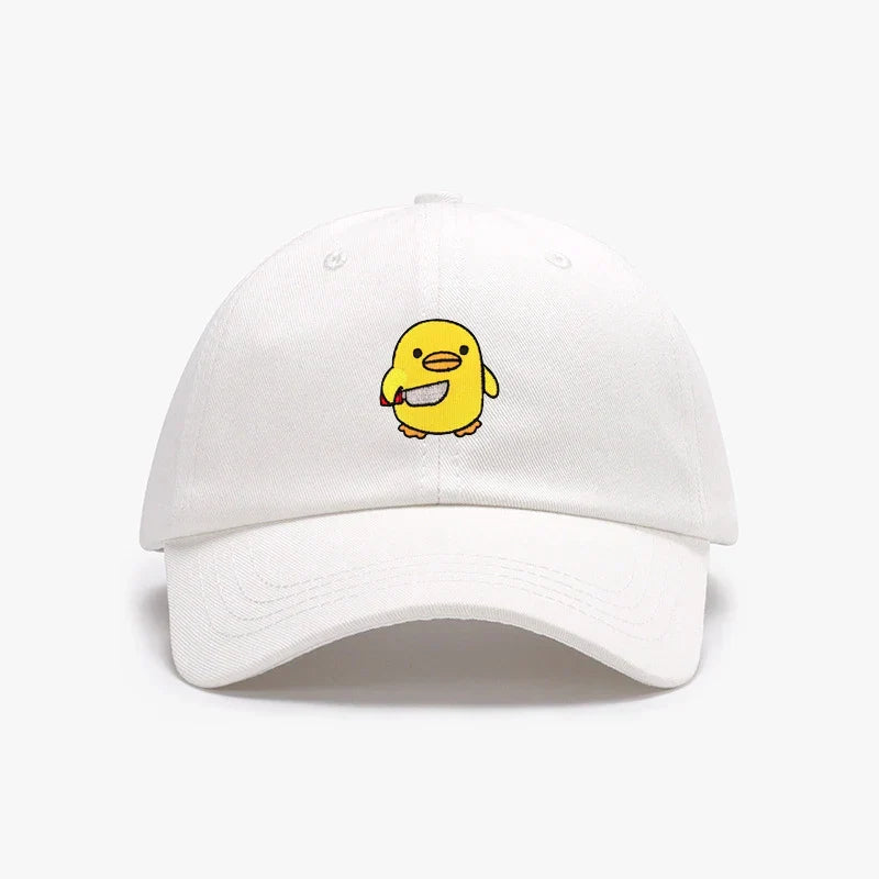 casquette-canard-jaune-couteau-brode