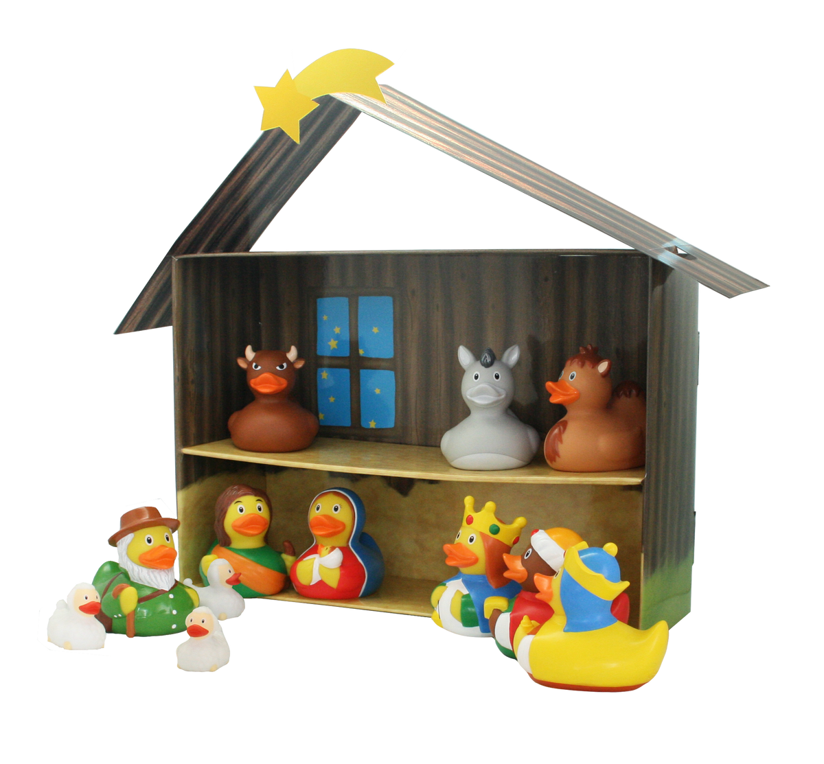 Pack de Canards Crèche de Noël – 12 Pièces – Lilalu